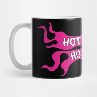 Hot Rod Hottie Flame Logo Hot Pink Mug